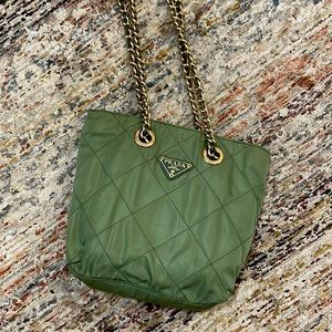 Auth Prada Green Shoulder Bag